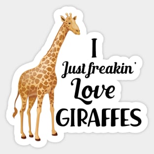 Giraffe - Keep calm and save giraffes Sticker